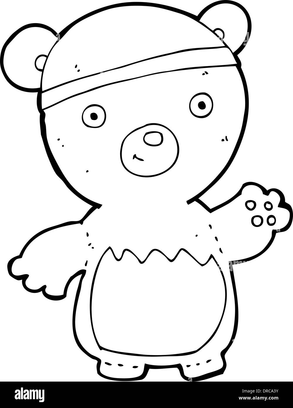 cartoon teddy bear wearing hat Stock Vector Image & Art - Alamy