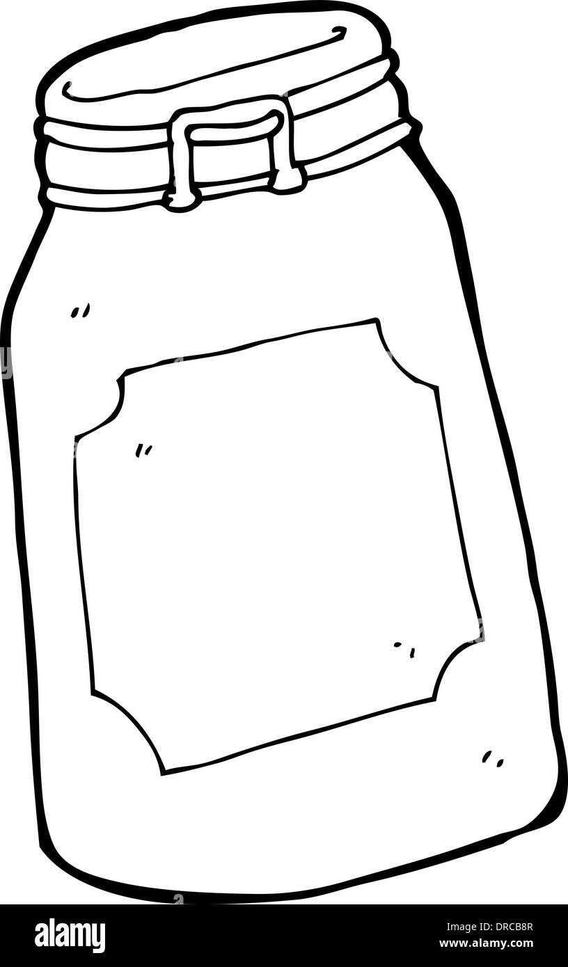 Cartoon jar Black and White Stock Photos & Images Alamy