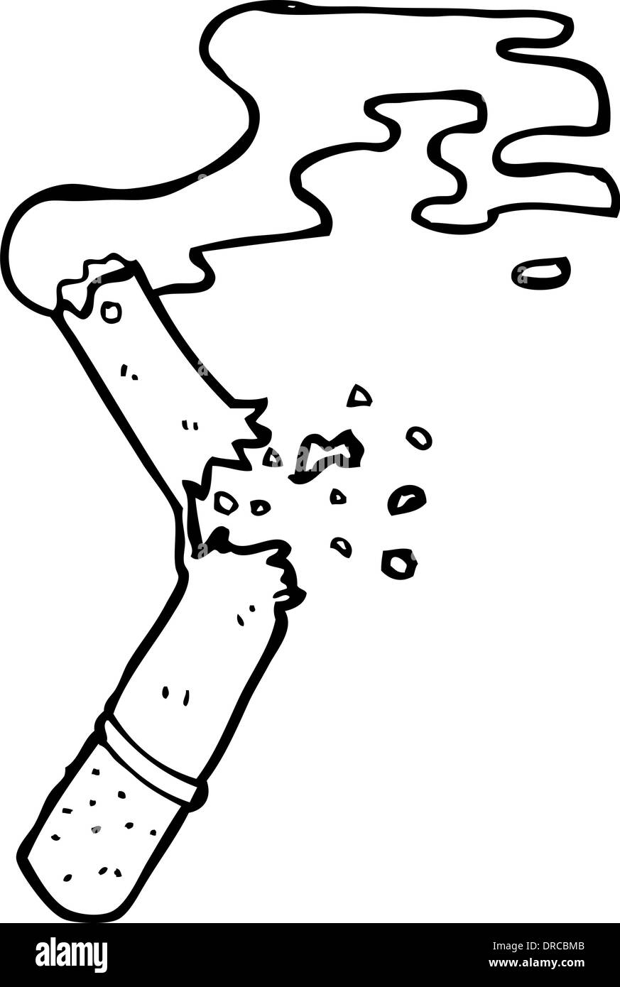 cartoon broken cigarette Stock Vector Image & Art