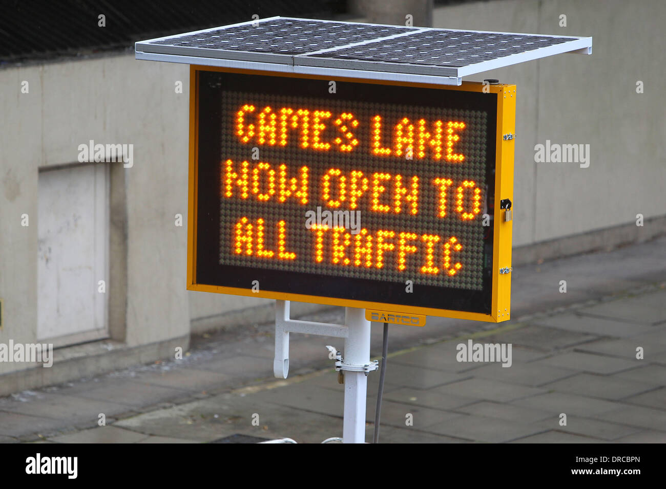 There was confusion on the M40 in west London today when motorists were confused as to when the Olympic lanes would be open. People were avoiding the lanes to avoid the 130 GBP fines, however the lane does not come into force until 25th July London, England - 16.07.12 Stock Photo