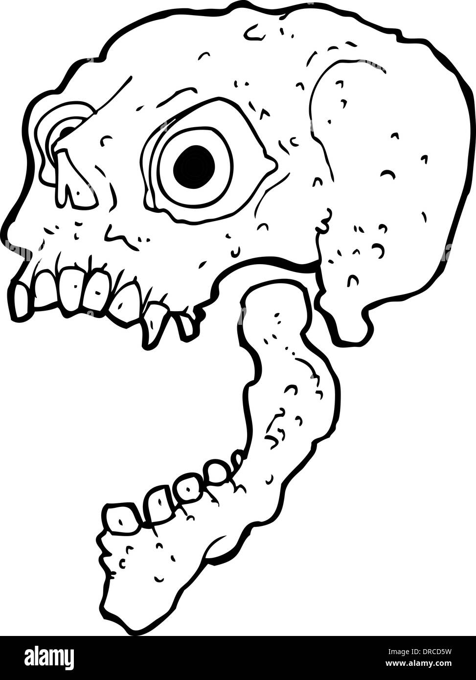 cartoon scary skull Stock Vector Image &amp; Art - Alamy