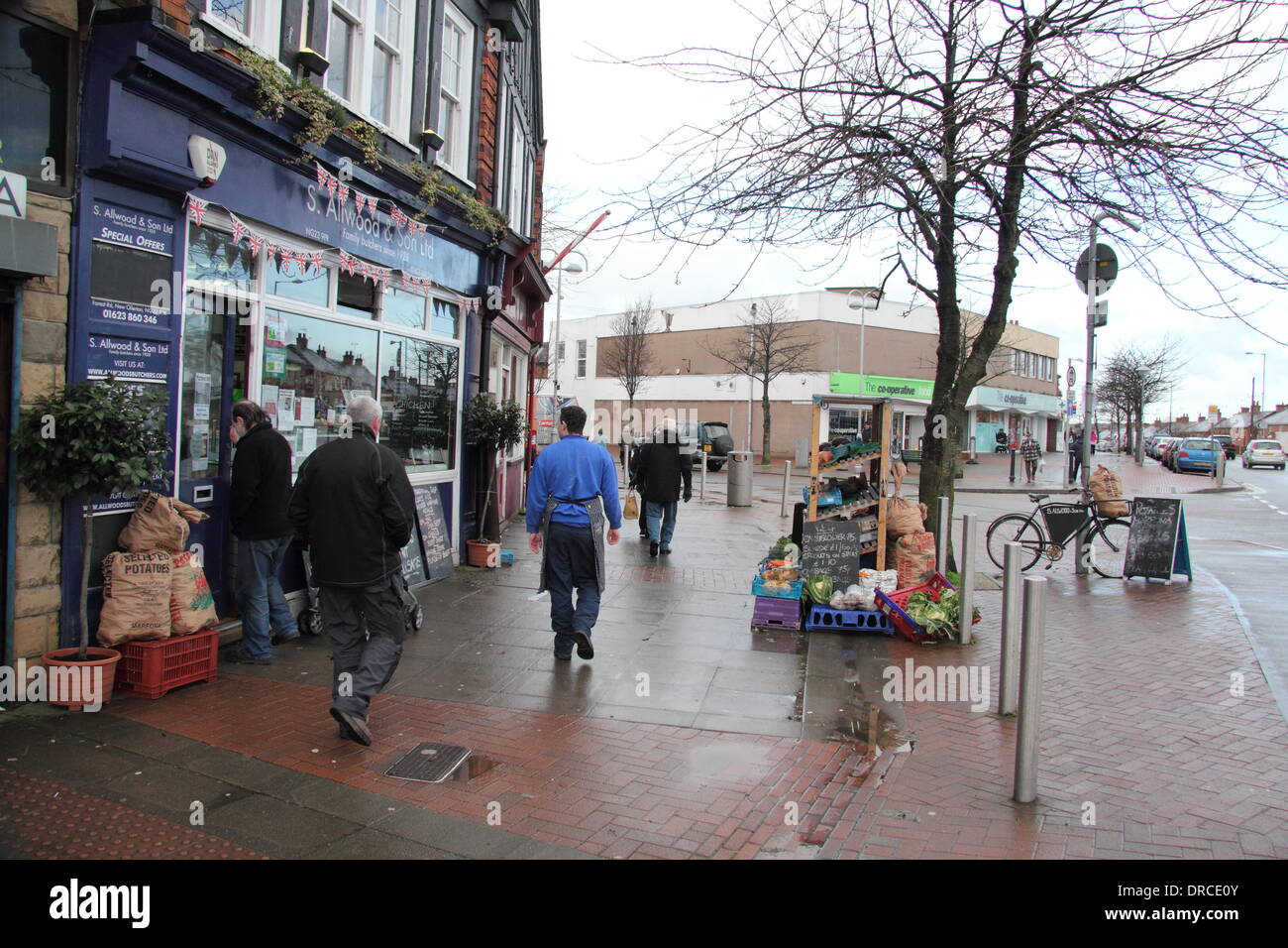 New Ollerton, Nottinghamshire, UK. 23 Jan 2013. Forest Road New