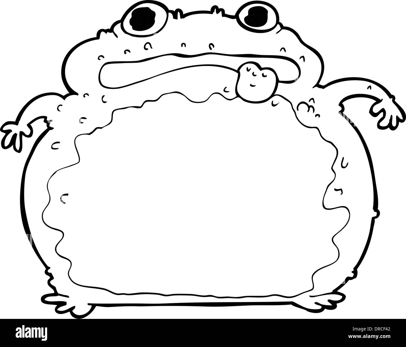cartoon funny frog Stock Vector