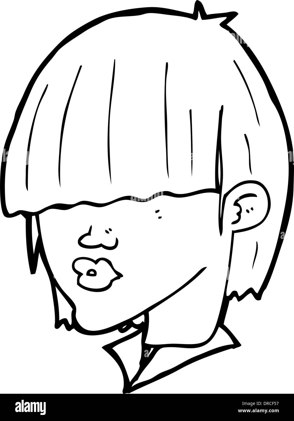 cartoon fashion haircut Stock Vector Image & Art - Alamy