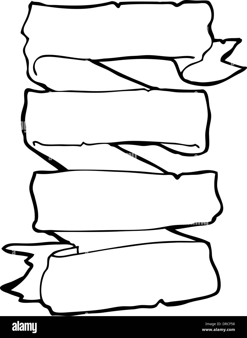 cartoon heraldic scroll banner Stock Vector Image & Art - Alamy