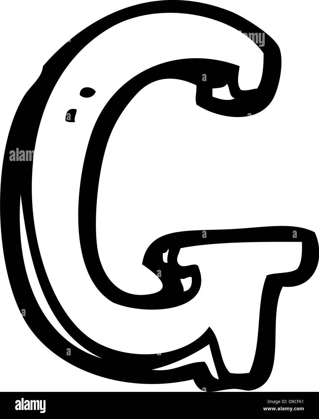 Cartoon letter g Black and White Stock Photos & Images Alamy