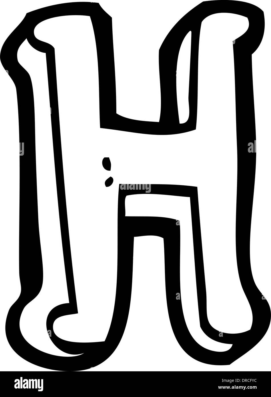 Cartoon letter h Black and White Stock Photos & Images Alamy