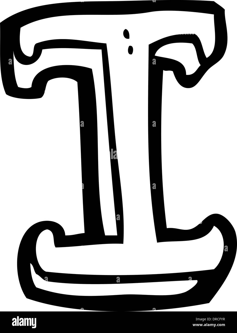 cartoon letter I Stock Vector Image & Art - Alamy