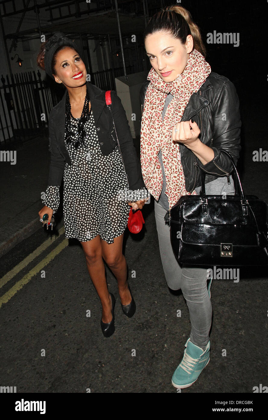 Kelly Brook and Preeya Kalidas leaving the Little House in Mayfair