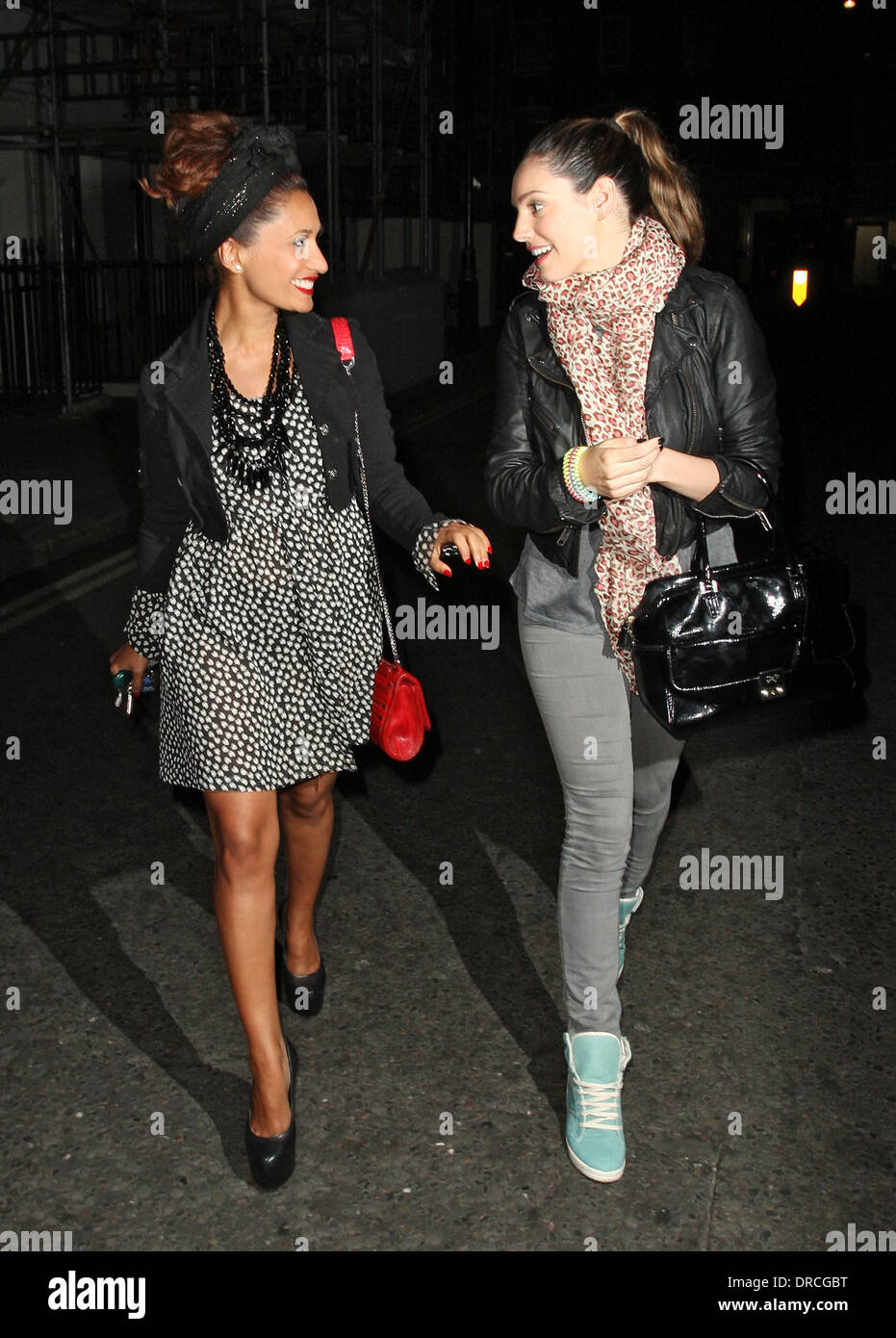 Kelly Brook and Preeya Kalidas leaving the Little House in Mayfair