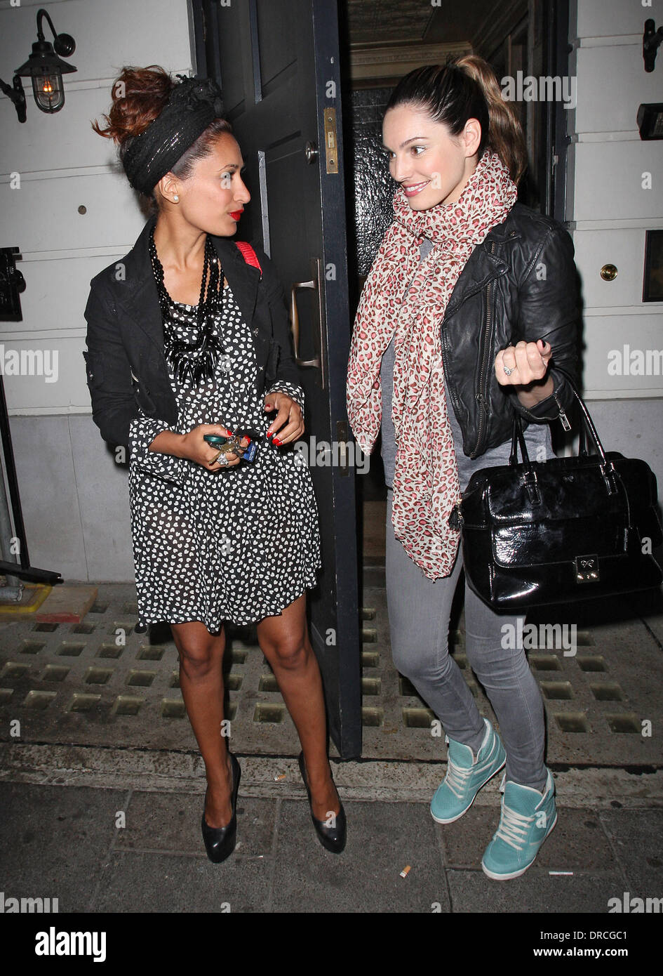 Kelly Brook and Preeya Kalidas leaving the Little House in Mayfair