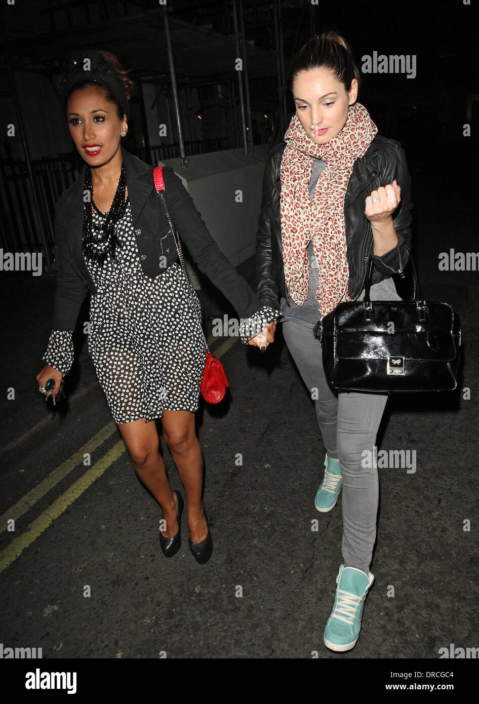Kelly Brook and Preeya Kalidas leaving the Little House in Mayfair