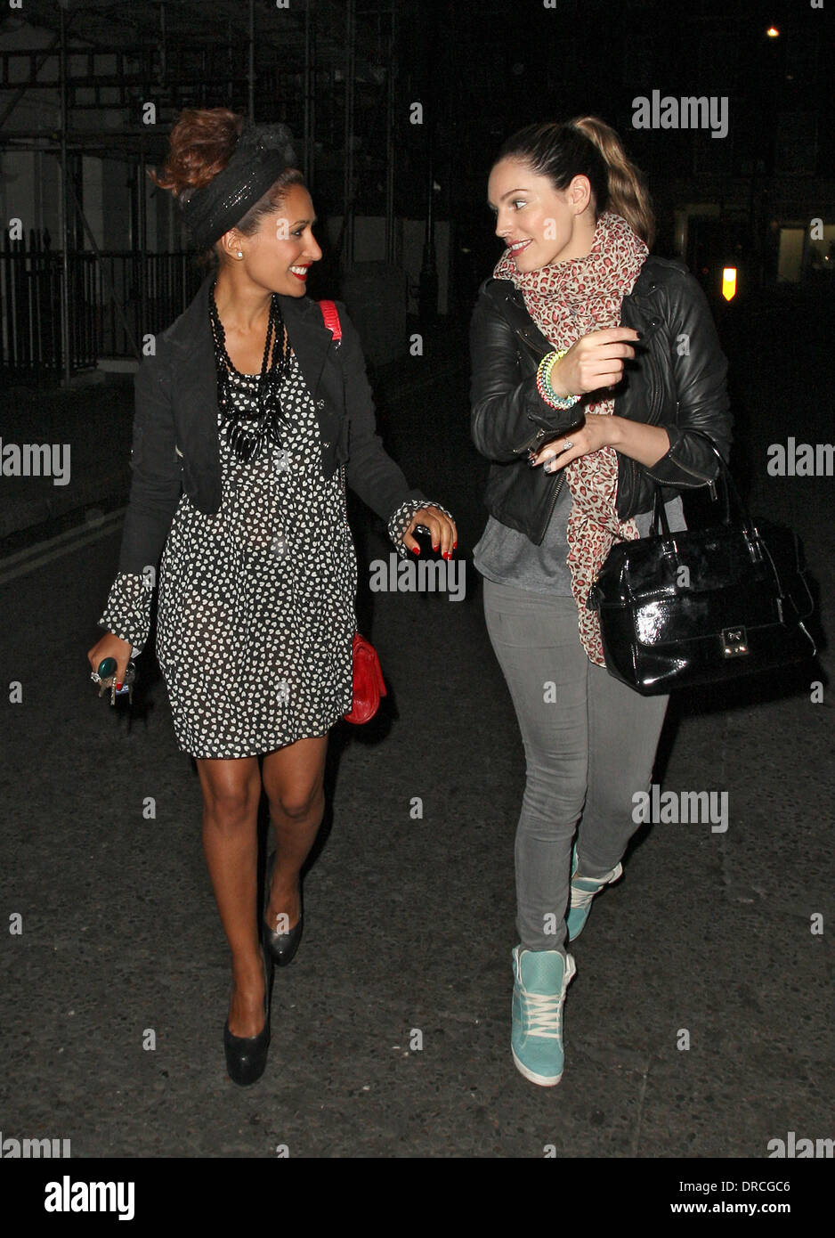 Kelly Brook and Preeya Kalidas leaving the Little House in Mayfair