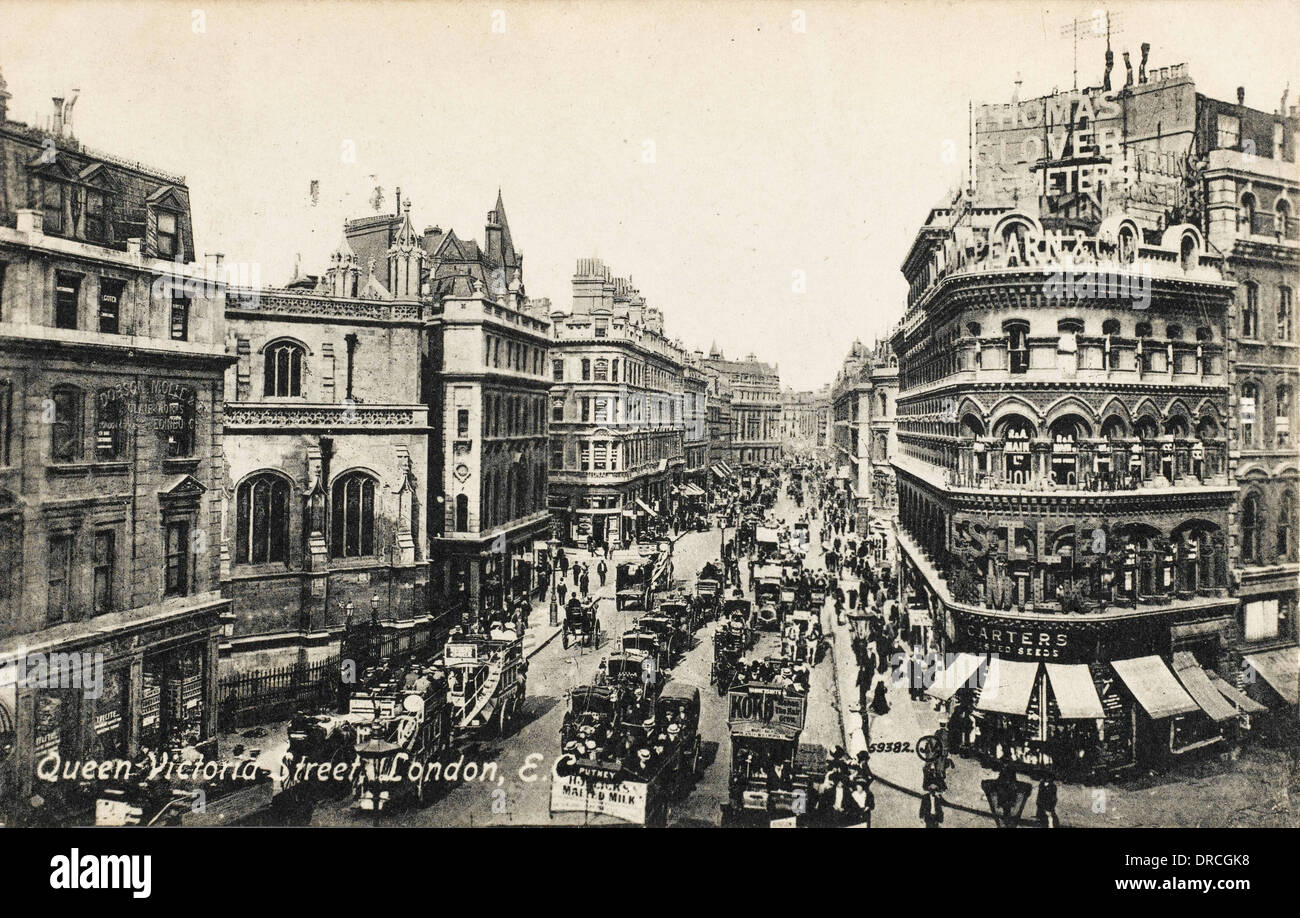Queen Victoria Street, London Stock Photo Alamy
