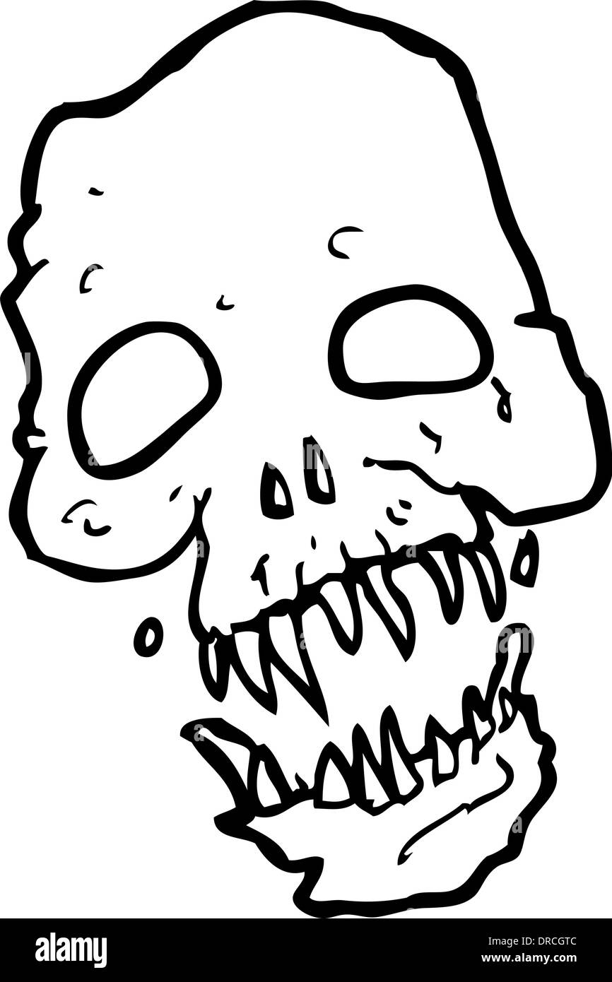 cartoon scary skull Stock Vector Image & Art - Alamy