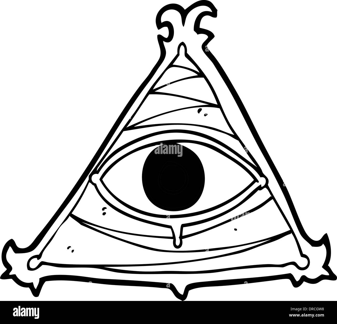 cartoon mystic eye symbol Stock Vector Image & Art Alamy