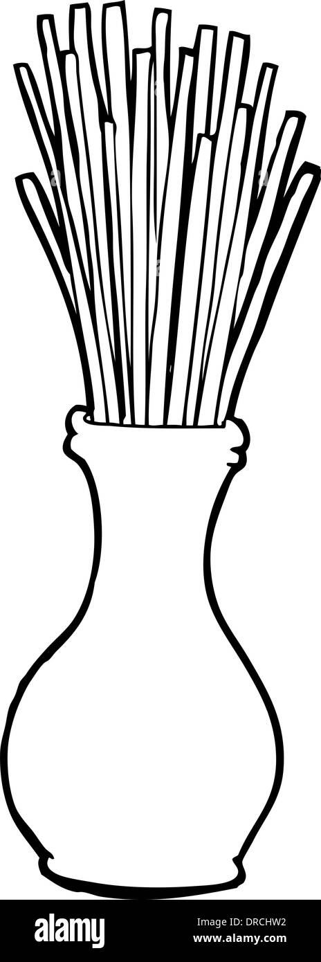 cartoon reeds in vase Stock Vector Image & Art - Alamy