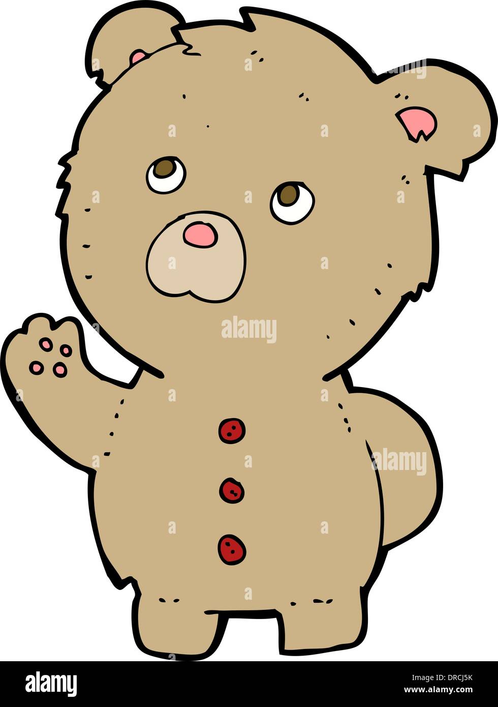 cartoon waving teddy bear Stock Vector Image & Art - Alamy