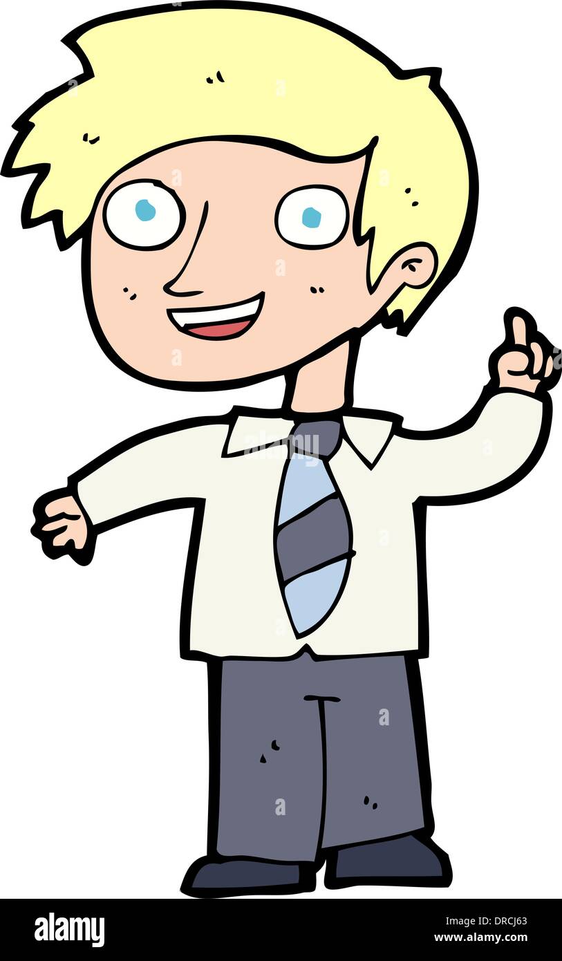 cartoon school boy with idea Stock Vector Image & Art - Alamy