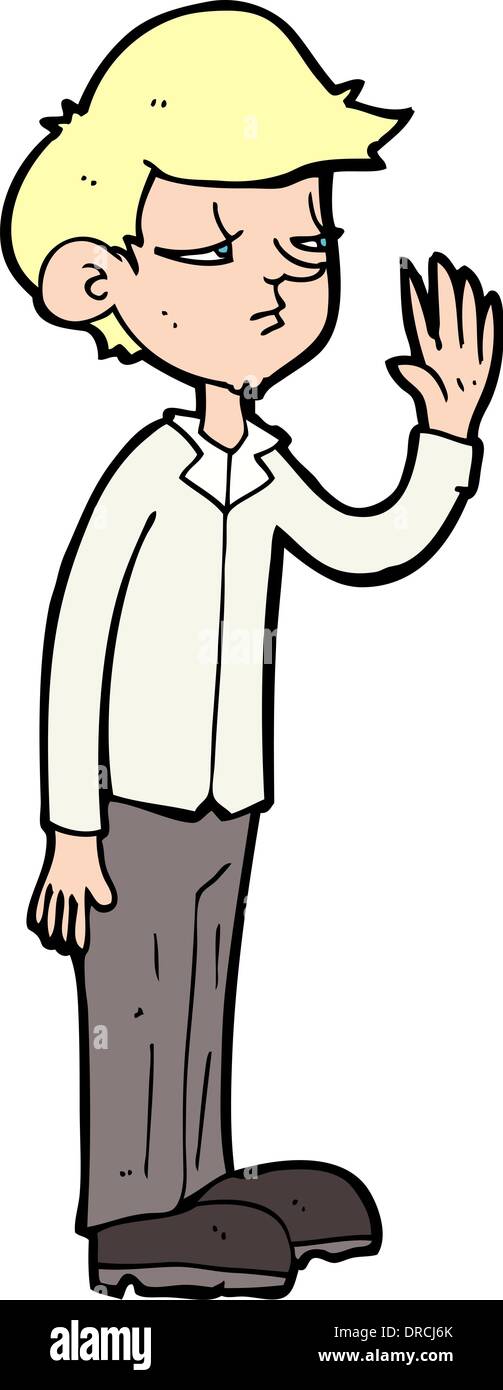 cartoon arrogant boy Stock Vector Image & Art - Alamy