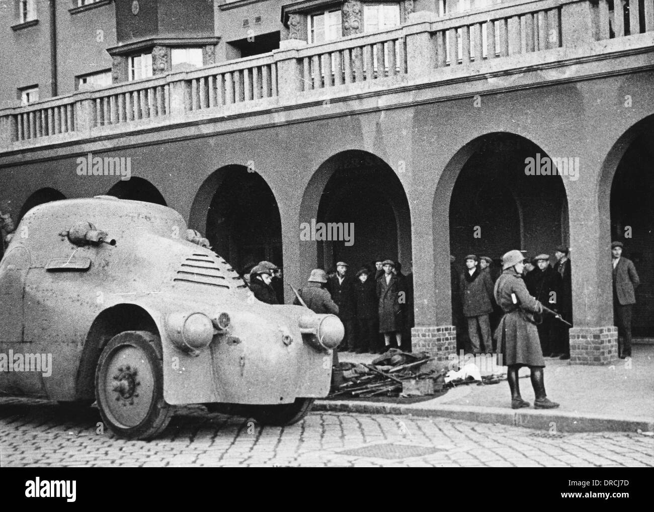 Armoured car - Anschluss Stock Photo