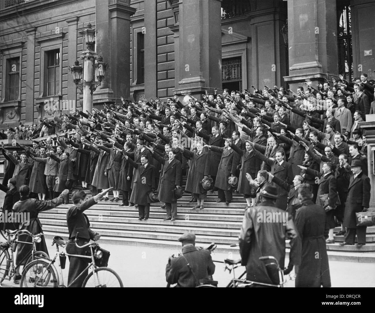 National Socialist student demonstration Stock Photo