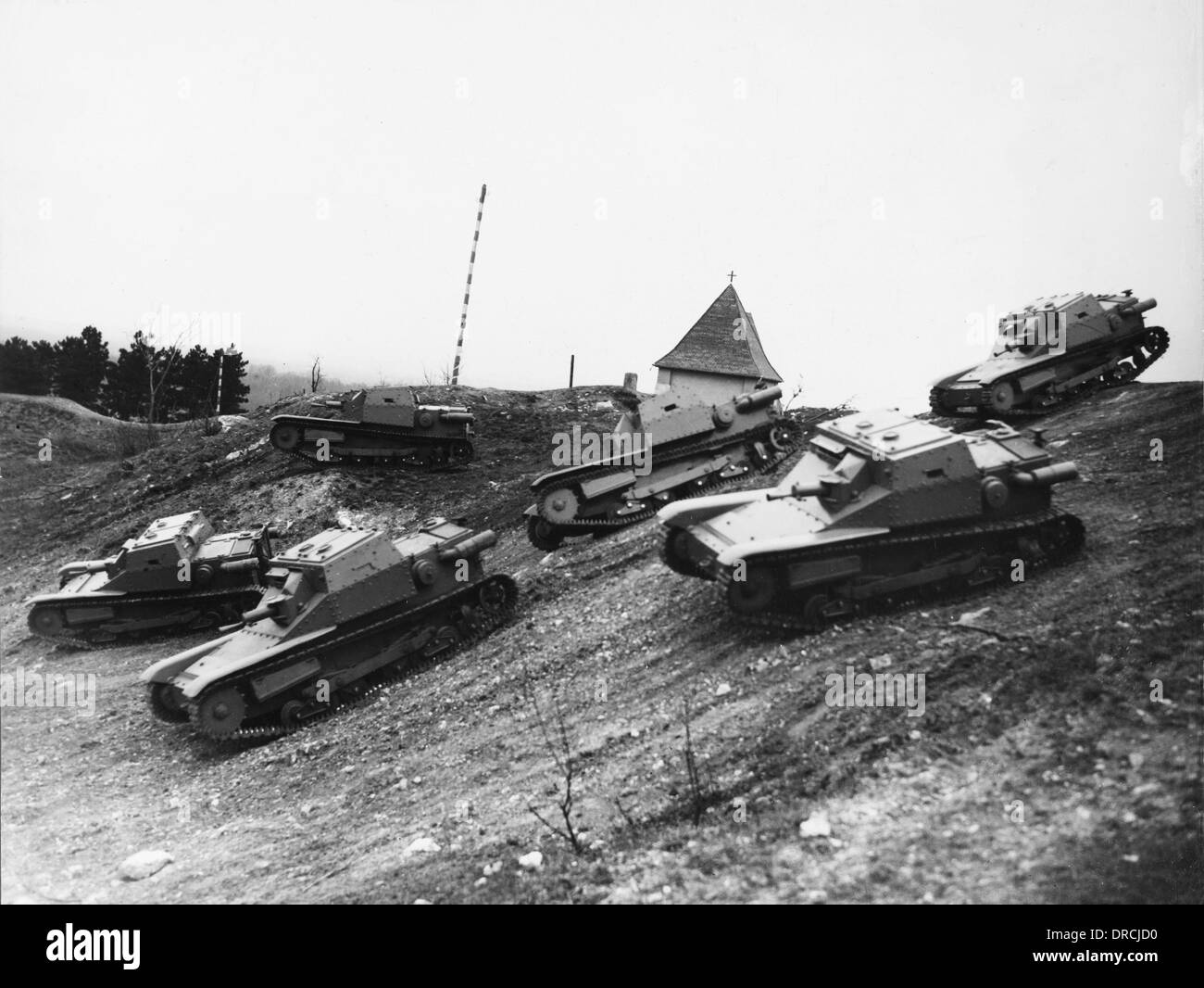 Austrian tanks - Anschluss Stock Photo