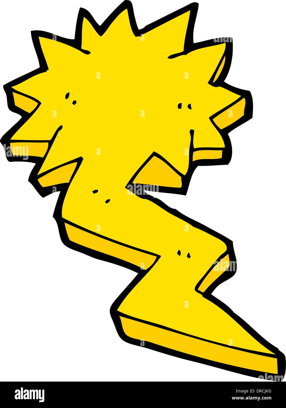 cartoon lightning bolt symbol Stock Vector Image & Art Alamy