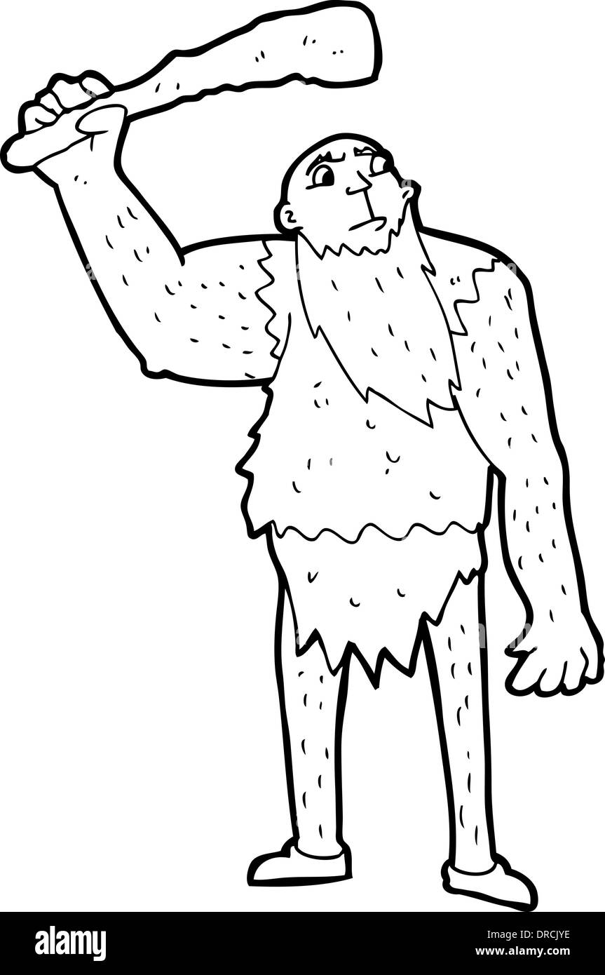 Neanderthal Coloring Page Coloring Pages