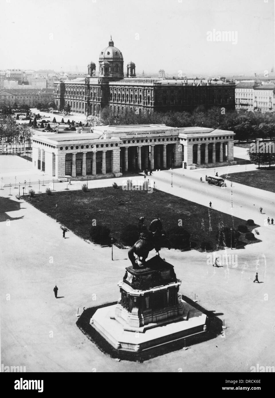 Heroes' Square, Vienna - Anschluss Stock Photo
