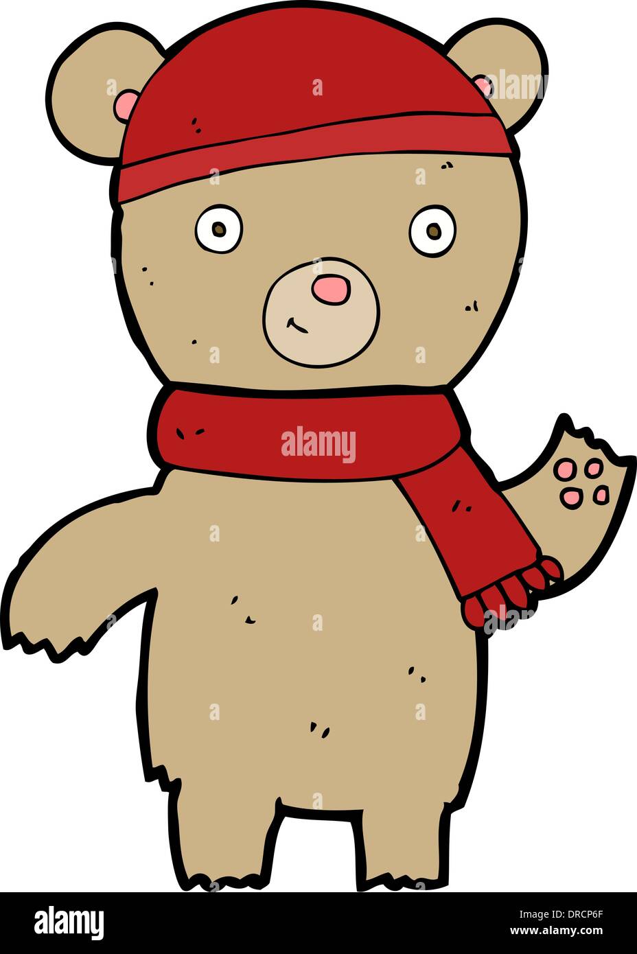 cartoon waving teddy bear Stock Vector Image & Art - Alamy