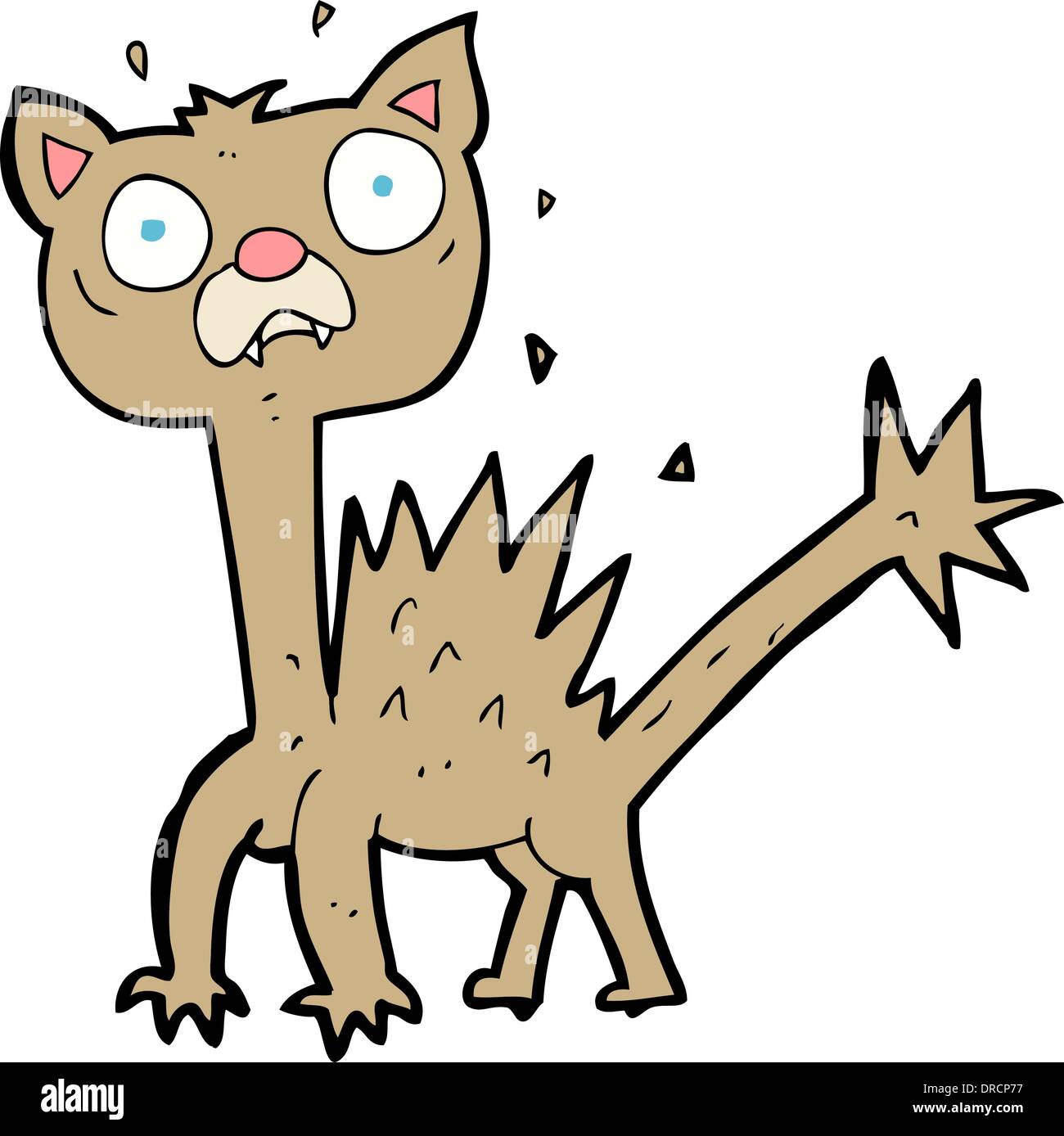 cartoon scared cat Stock Vector Image & Art Alamy