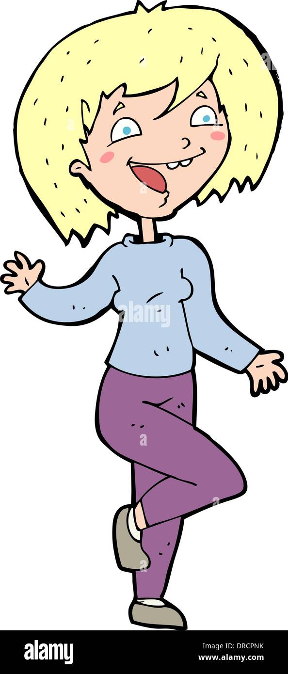 cartoon laughing woman Stock Vector Image & Art - Alamy
