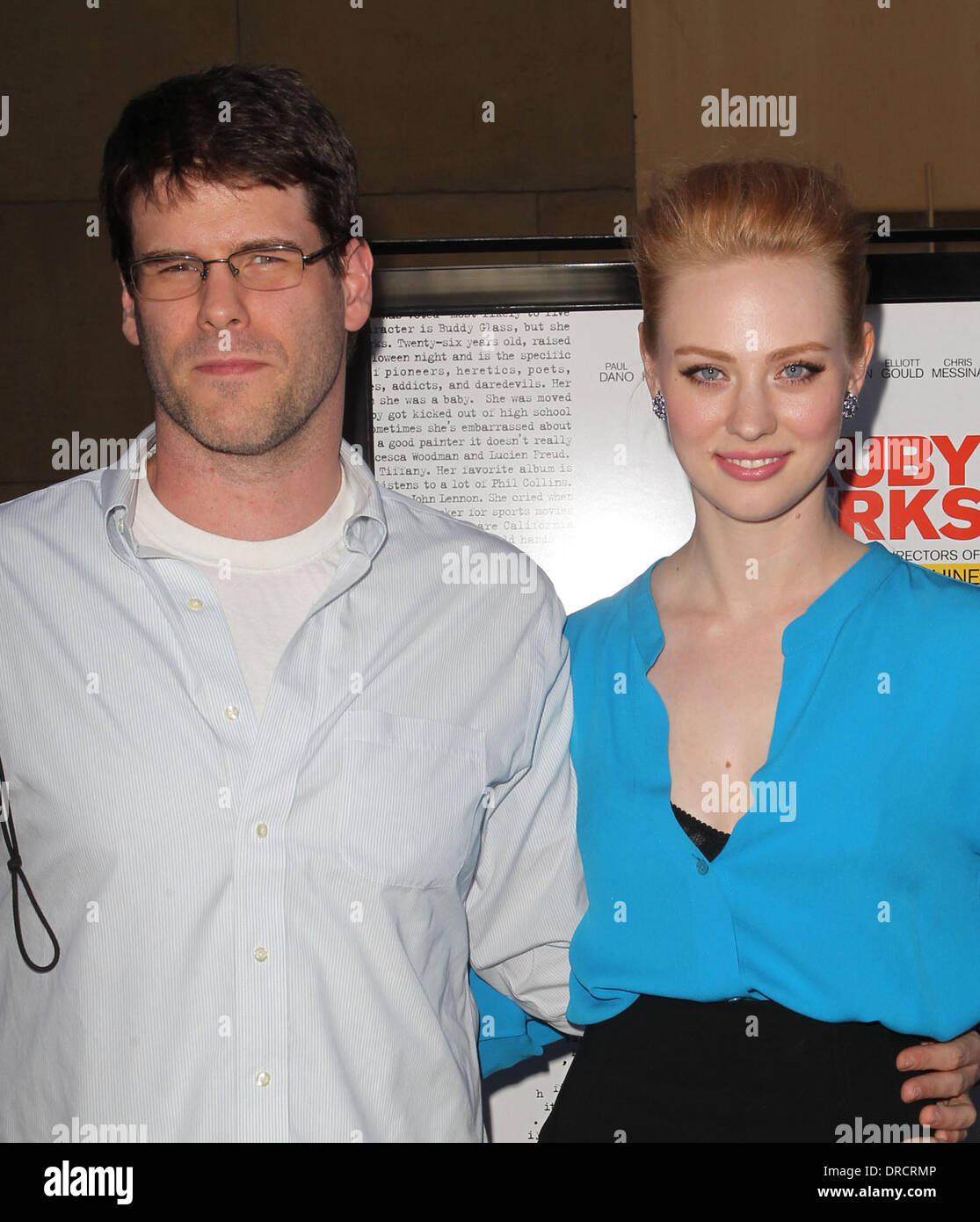 Deborah Ann Woll and Edward ( E.J) Scott attending the Los Angeles premiere of Ruby Sparks, held at The Lloyd E. Rigler Theatre Hollywood, California - 19.07.12 Stock Photo