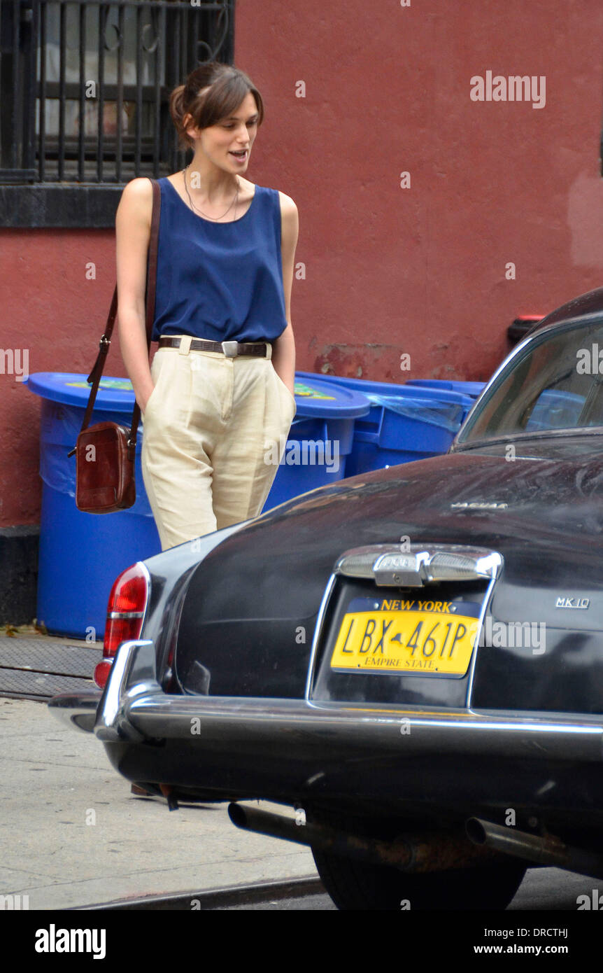 Keira Knightley on the set of new movie 'Can A Song Save Your Life