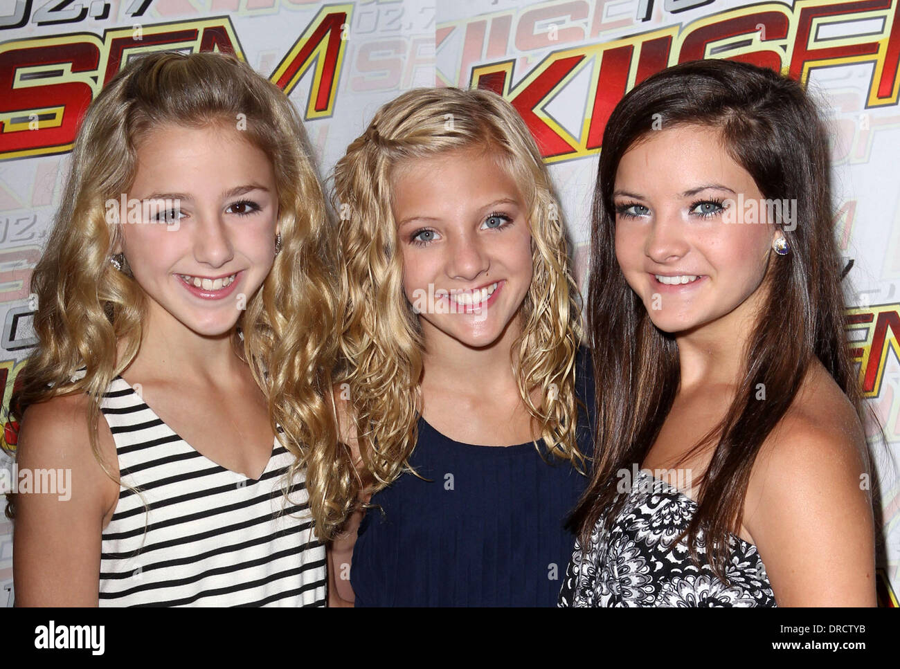 Chloe Lukasiak, Paige Hyland, Brooke Hyland KIIS 102.7 Teen Choice Awards Lounge - Arrivals held at The W Hotel  Los Angeles, California - 19.07.12 Stock Photo