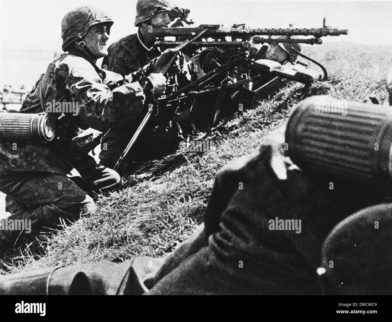 German machine gun WWII Stock Photo