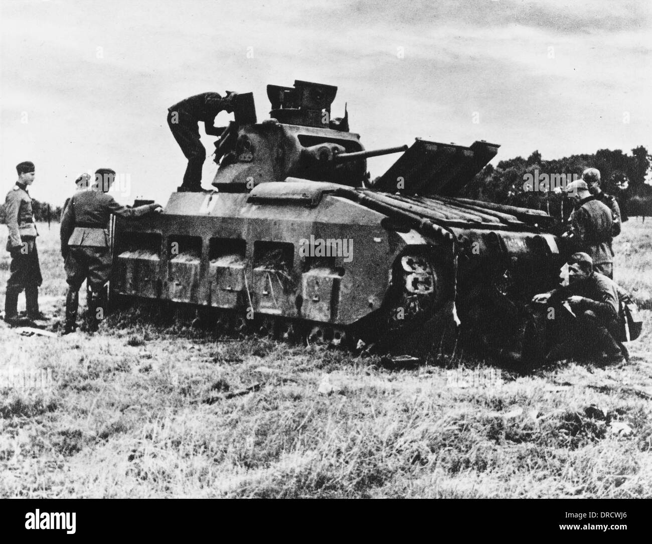British tank WWII Stock Photo
