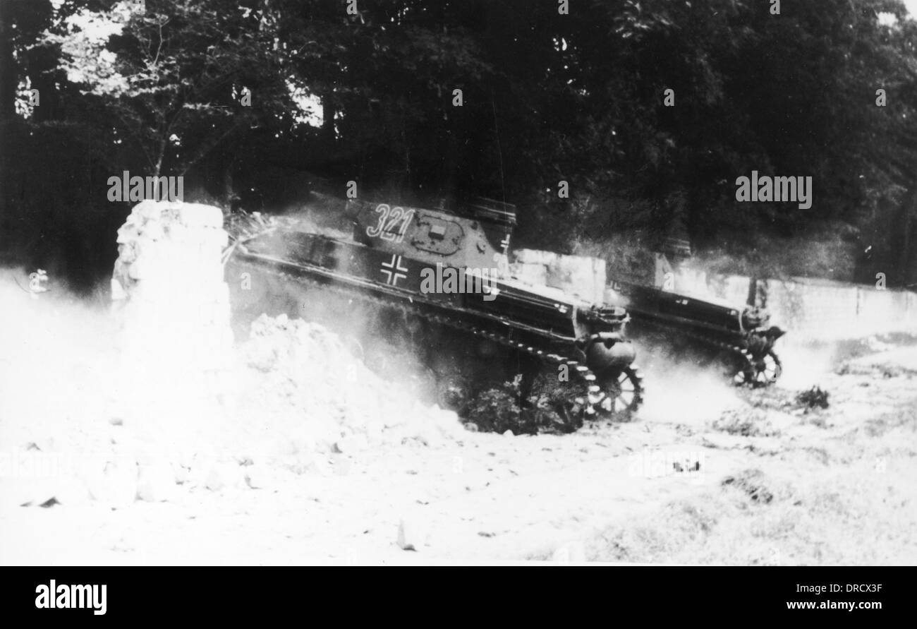 German tanks WWII Stock Photo