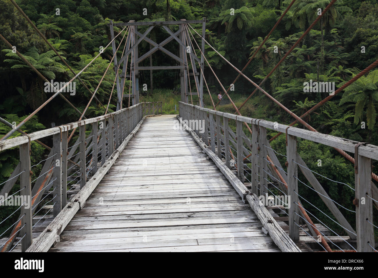 Tauranga Bridge, Waioeka Gorge Scenic Reserve and River, State Highway 2, East Cape Area, North Island, New Zealand Stock Photo