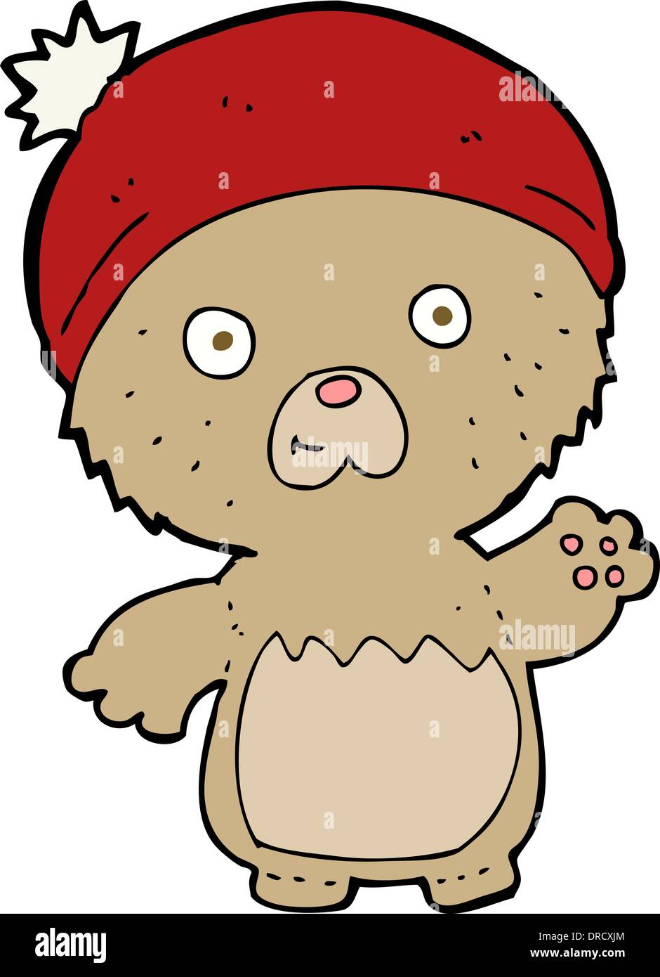 cartoon cute teddy bear in hat Stock Vector Image & Art - Alamy