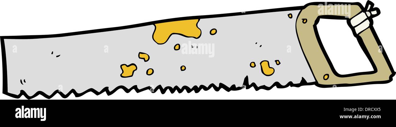 Cartoon Rusted Blade cartoon rusty old saw Stock Vector Image & Art - Alamy