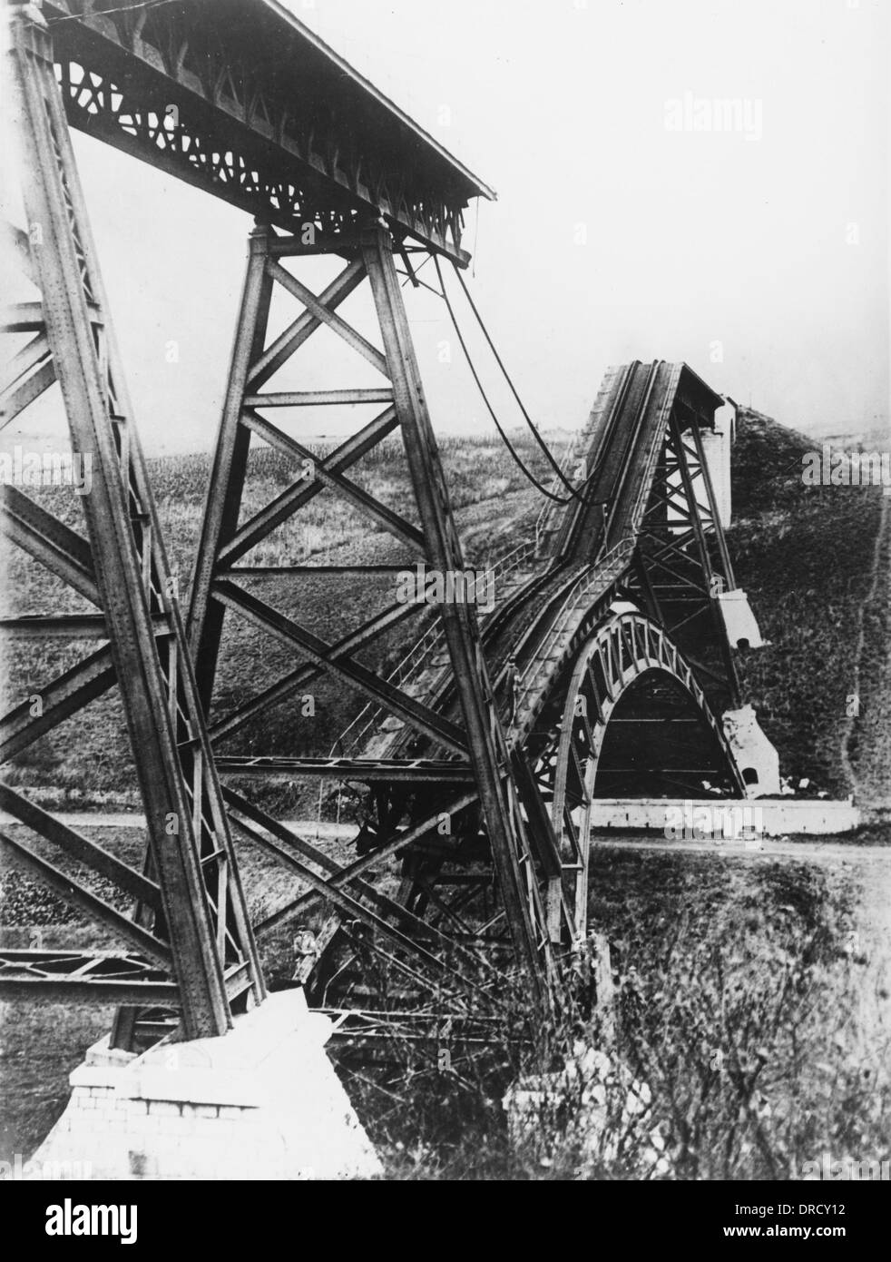 Collapsed Bridge, Poland 1914 Stock Photo - Alamy