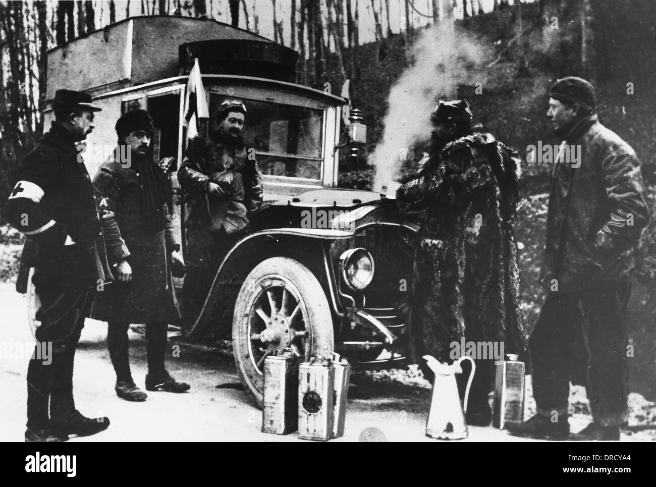 French war ambulance WWI Stock Photo