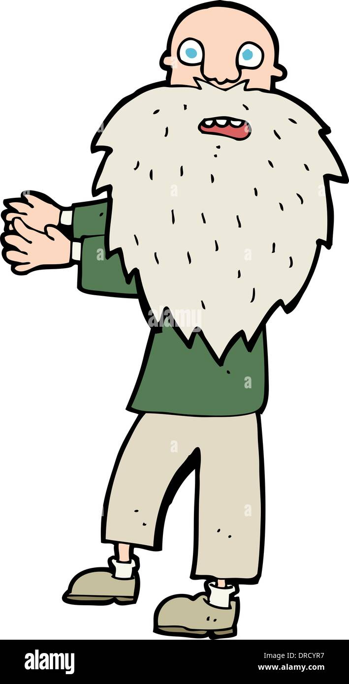 cartoon bearded old man Stock Vector Image & Art - Alamy