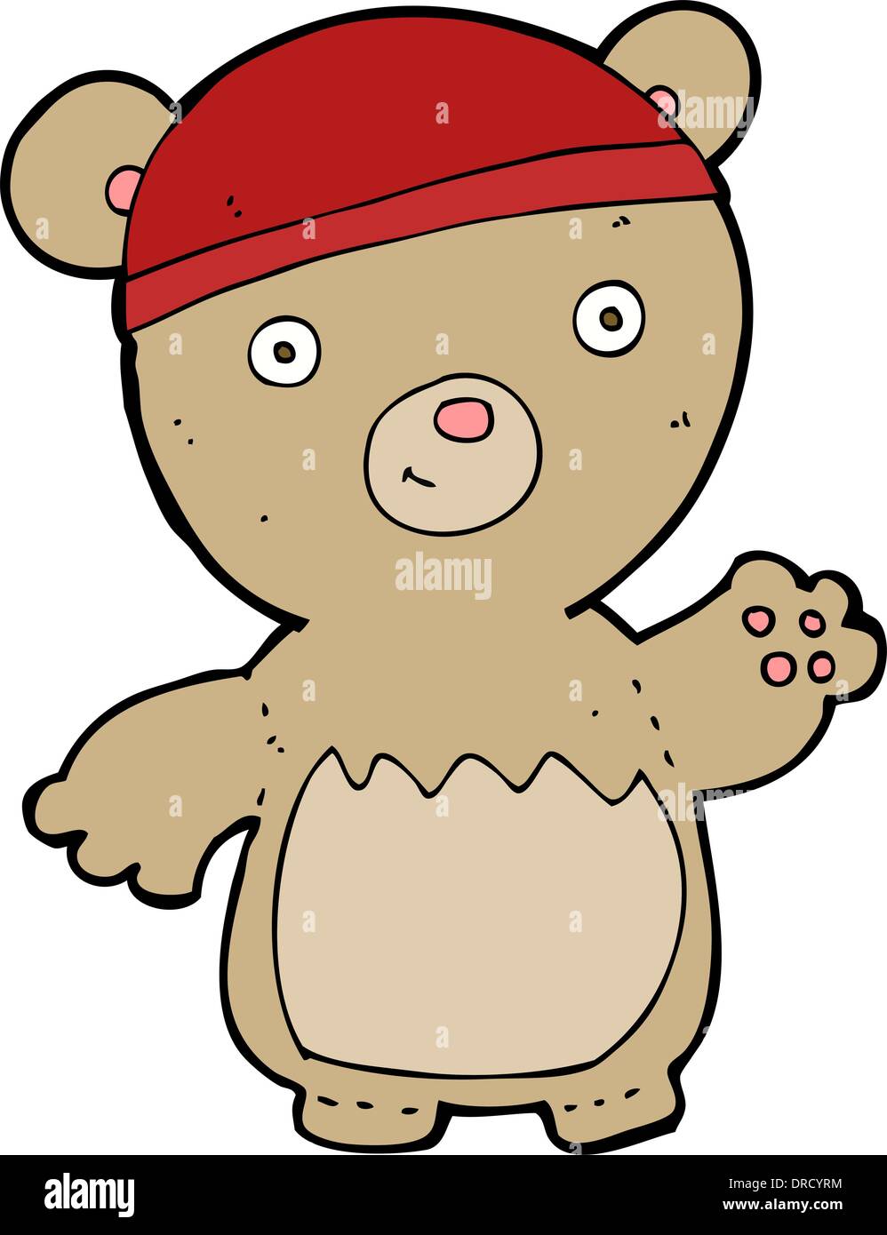 cartoon teddy bear wearing hat Stock Vector Image & Art - Alamy