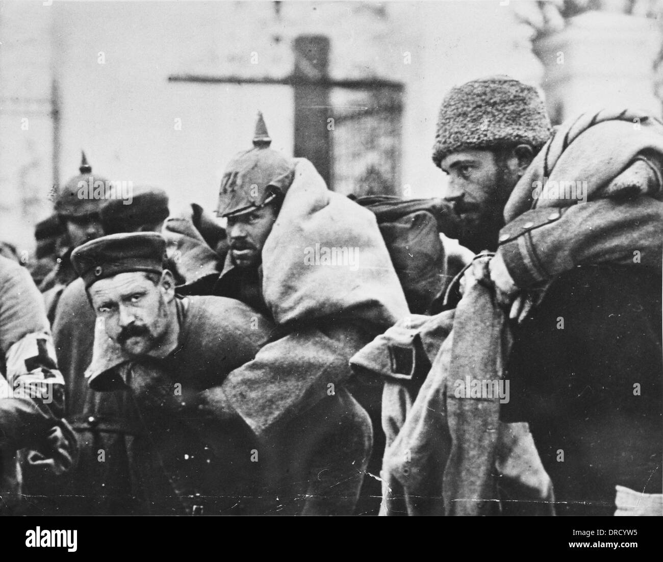 German prisoners WWI Stock Photo