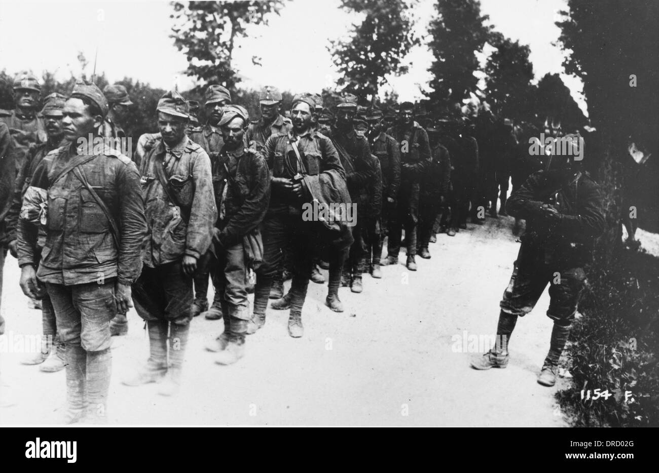 Hungarian prisoners WWI Stock Photo
