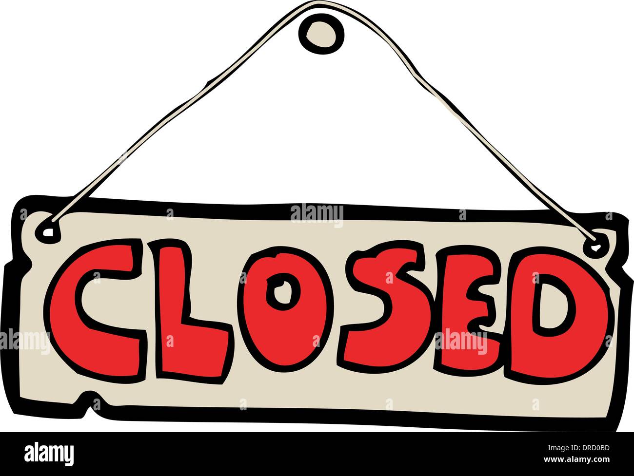 cartoon closed shop sign Stock Vector Image & Art Alamy