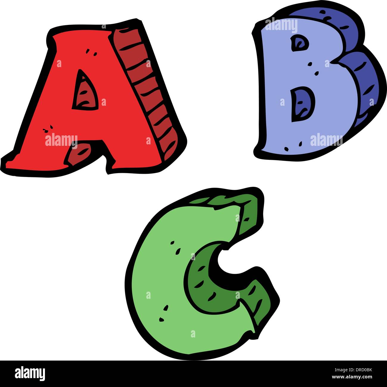 cartoon ABC letters Stock Vector Image & Art - Alamy